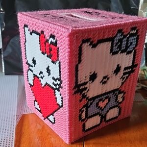Pink Hello Kitty Tissue Box Cover